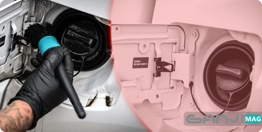 استفاده قلم برای تمیز کردن باک خودرو