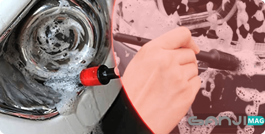 استفاده قلم دیتیلینگ برای چراغ خودرو