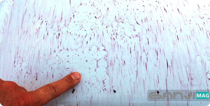 تست Iron remover بر روی خودرو