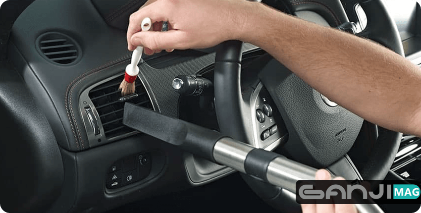 روتین نظافت داخل خودرو