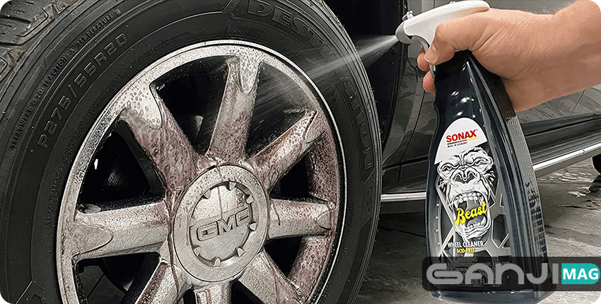 اسپری رینگ شوی سوناکس تمیز کننده مخصوص رینگ خودرو Sonax Beast Wheel Cleaner