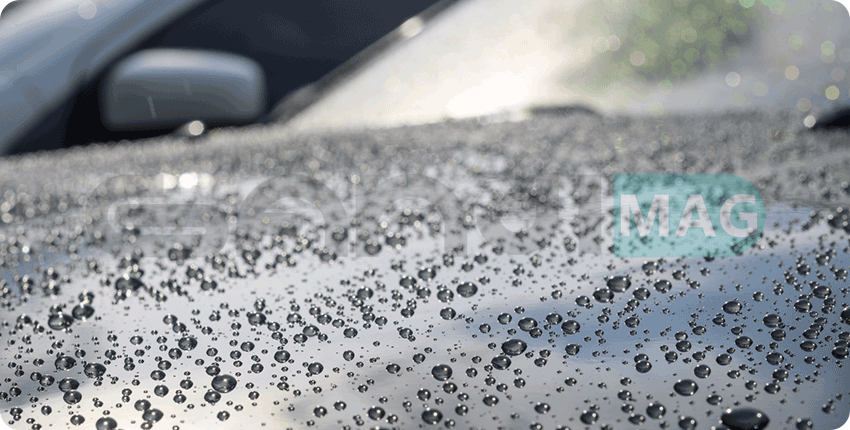 خاصیت آبگریزی و دوام پوشش سرامیک خودرو روی بدنه